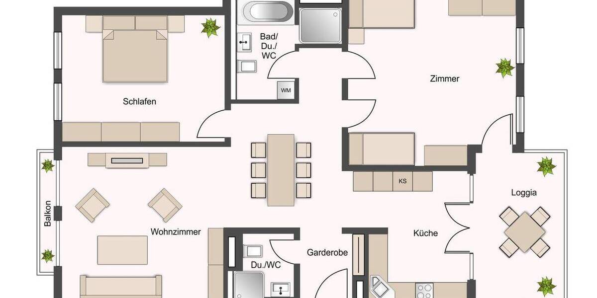 Etagenwohnung Fellbach - 3 Zimmer, 109 m&sup2;, 1.610&euro; | Angebot:25929262