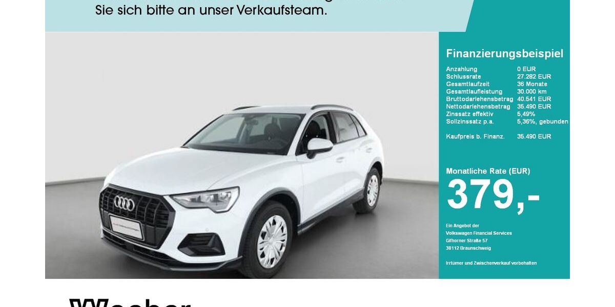 Audi Q3 10.909 km 35.490 &euro; Weil der Stadt 71263