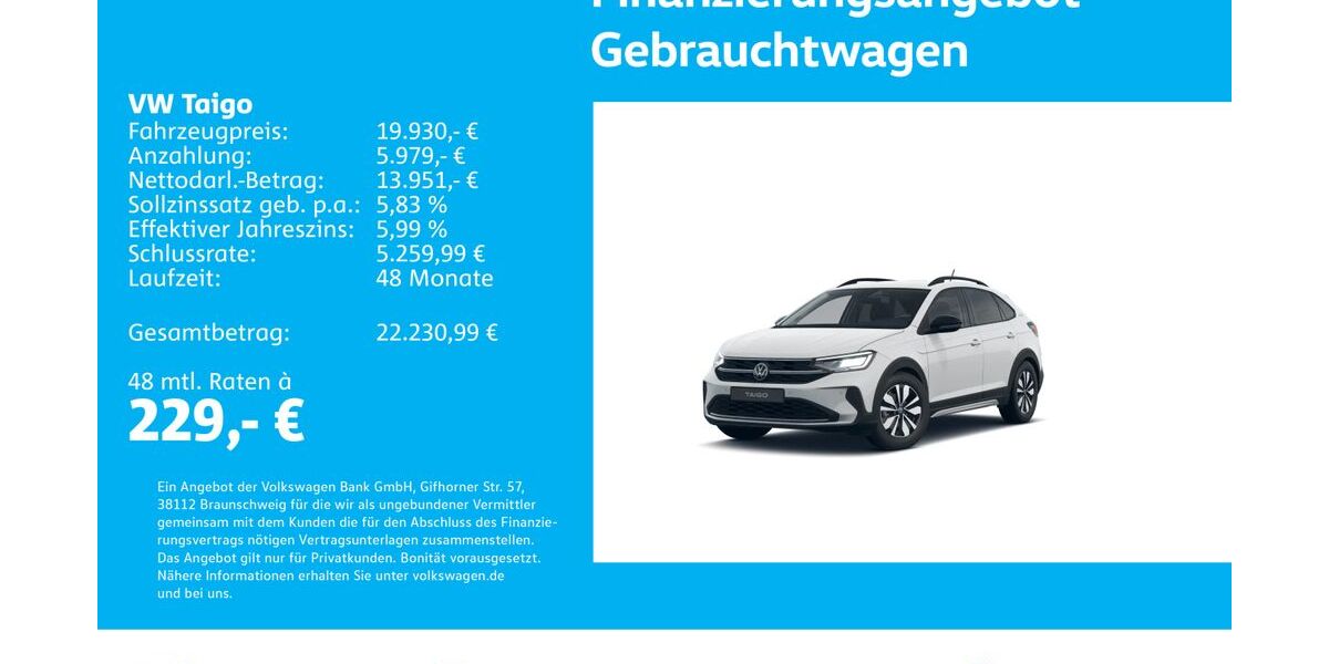 VW Taigo 14.344 km 19.630 &euro; Stuttgart-Wangen 70188