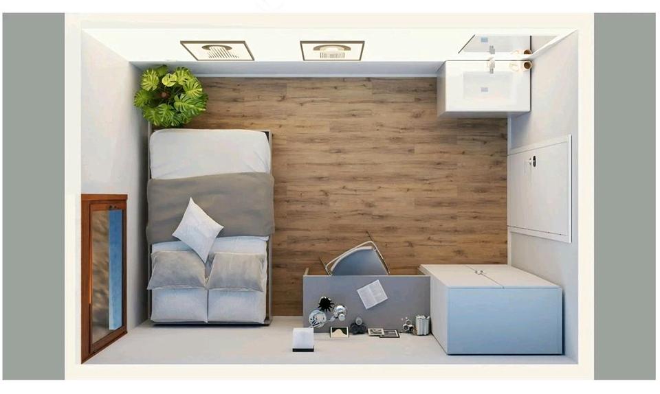 Etagenwohnung Ludwigsburg Eglosheim - 1 Zimmer, 12 m&sup2;, 409&euro; | Angebot:26477347