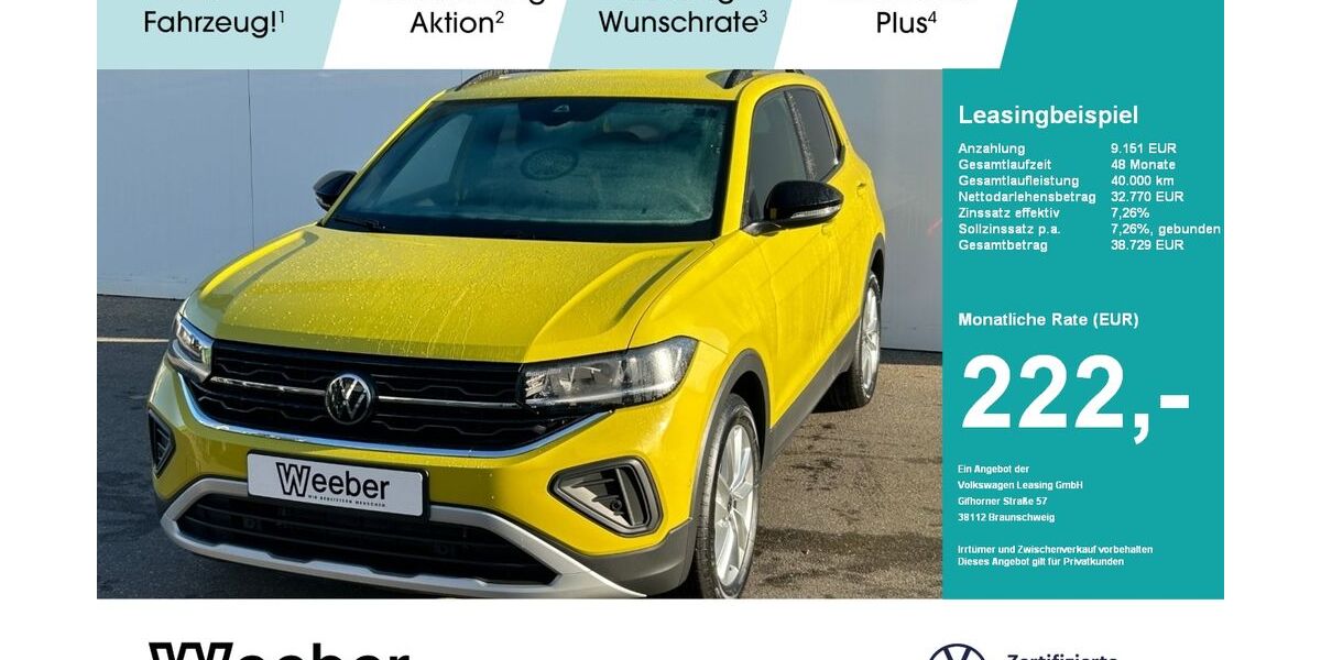 VW T-Cross 2.500 km 25.970 &euro; Leonberg 71229