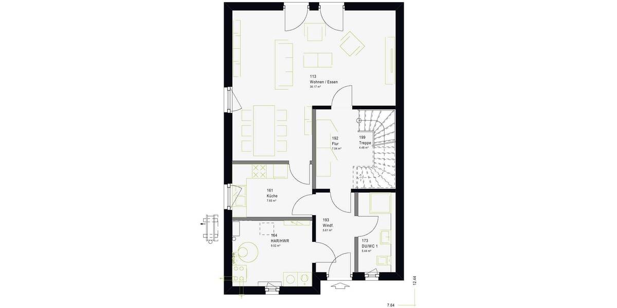 Doppelhaushälfte Marbach am Neckar Rielingshausen - 5 Zimmer, 135 m&sup2;, 389.000&euro; | Angebot:26594786