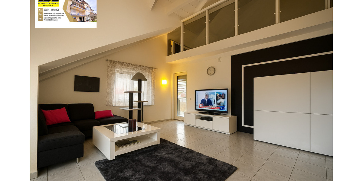Einziehen & wohlfühlen: 3-bis 4- Zi.-Galerie-Wohnung mit Balkon und moderner Küche - Etagenwohnung Stuttgart Plieningen | Angebot:25822136