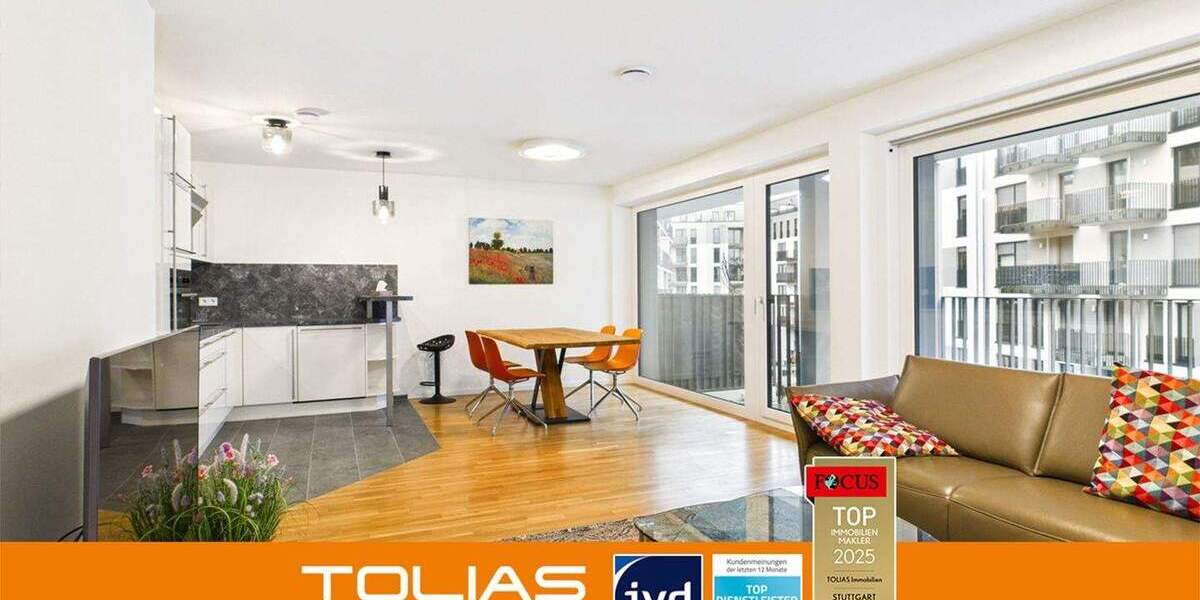 Wohnen am Killesberg - moderner Neubau, sofort bezugsbereit, auf Wunsch vollständig möbliert. 3 zimmer