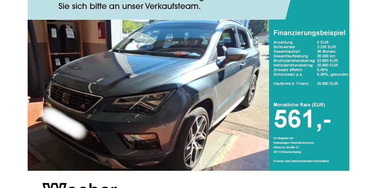 Seat Ateca 81.200 km 20.890 &euro; Leonberg 71229