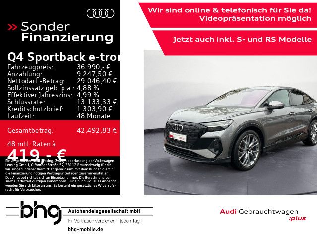 Audi Q4 e-tron 44.401 km 35.920 € Reutlingen 72760