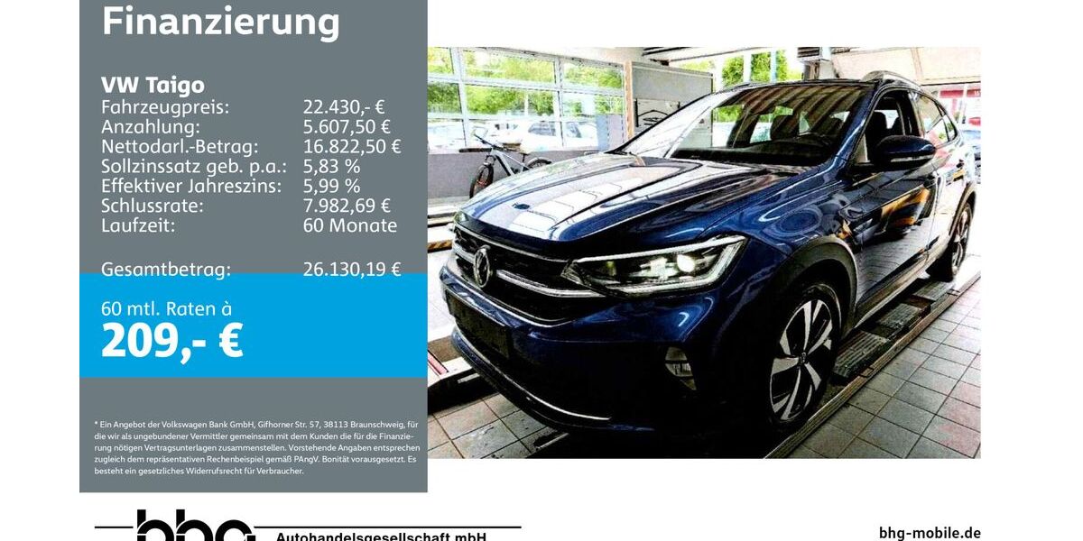 VW Taigo 21.179 km 21.430 &euro; Tübingen 72072
