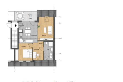 Wohnung Reutlingen Altenburg - 2 Zimmer, 61 m&sup2;, 810&euro; | Angebot:26033299