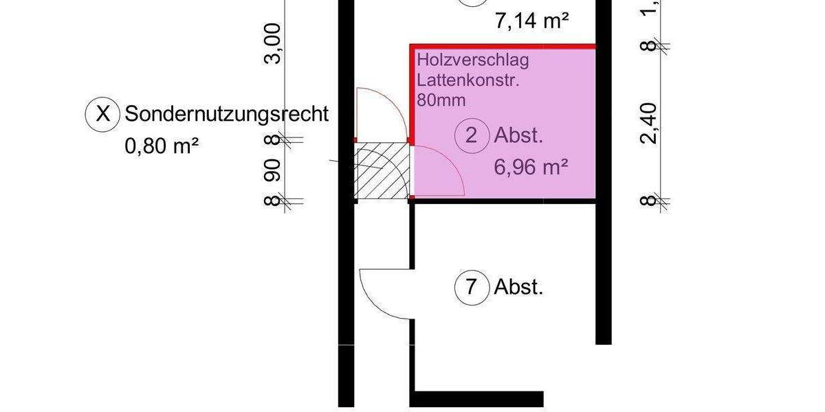 Etagenwohnung Stuttgart Hofen - 3 Zimmer, 82 m&sup2;, 285.000&euro; | Angebot:25373035