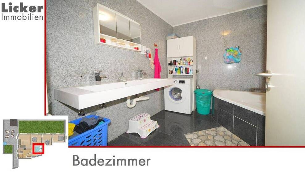 * Gartengeschoss-Whg. mit 130m² Terrassen- und Gartenfläche.