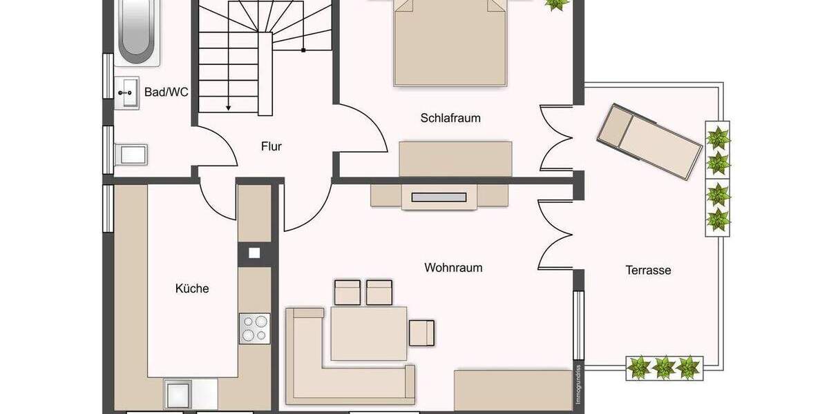 Einfamilienhaus mit Garage und großem Entwicklungspotenzial 4 zimmer