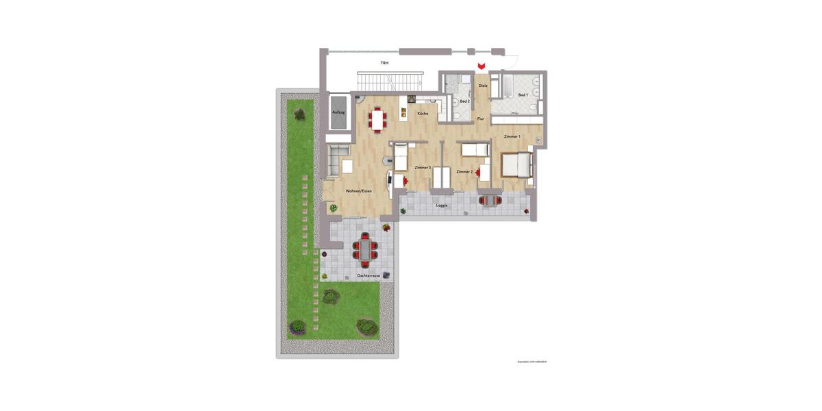 Dachgeschoßwohnung Leonberg - 4 Zimmer, 124 m&sup2;, 2.472&euro; | Angebot:24919337