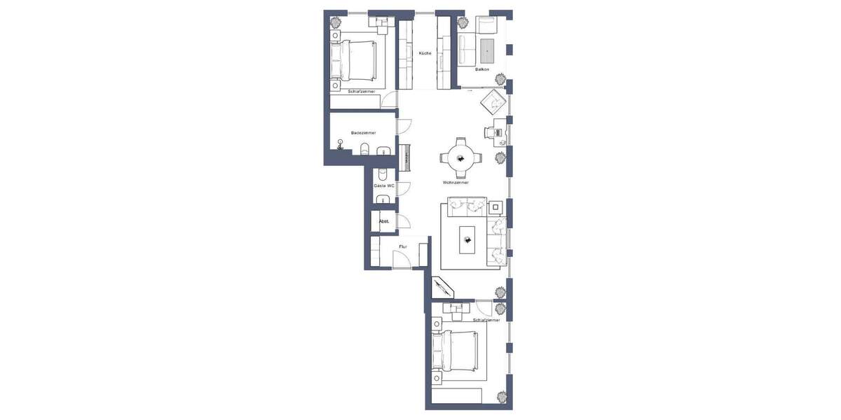 Etagenwohnung Stuttgart / Zuffenhausen Zuffenhausen - 3 Zimmer, 95 m&sup2;, 549.000&euro; | Angebot:25704153