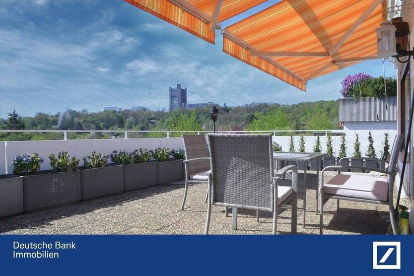 Alternativ zum Penthouse - 38qm Terrasse - Traumaussicht im Dachswald - komplett möbliert
