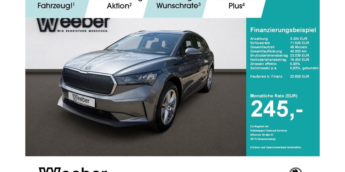 Skoda Enyaq 21.615 km 22.718 &euro; Weil der Stadt 71263