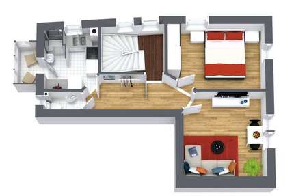 Wohnung Stuttgart Stuttgart-Ost - 1 Zimmer, 15 m&sup2;, 550&euro; | Angebot:26673682