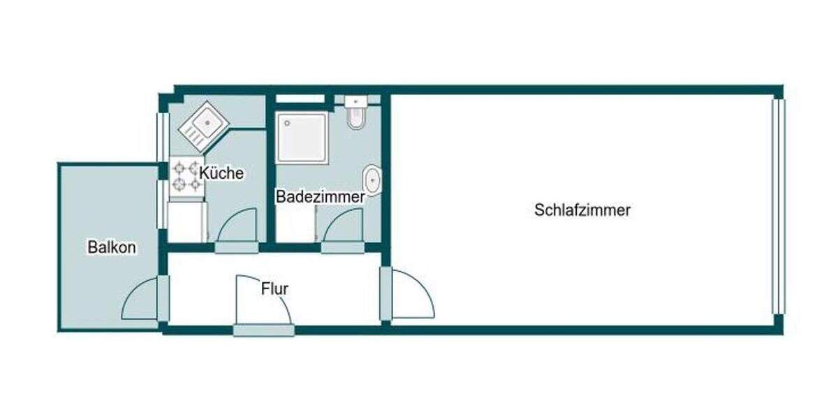 Ruhig und zentral: Charmante 1-Zimmer-Wohnung mit Balkon in Degerloch 1 zimmer