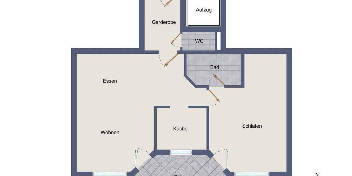 Etagenwohnung Stuttgart Zuffenhausen - 2 Zimmer, 57 m&sup2;, 229.000&euro; | Angebot:26154549