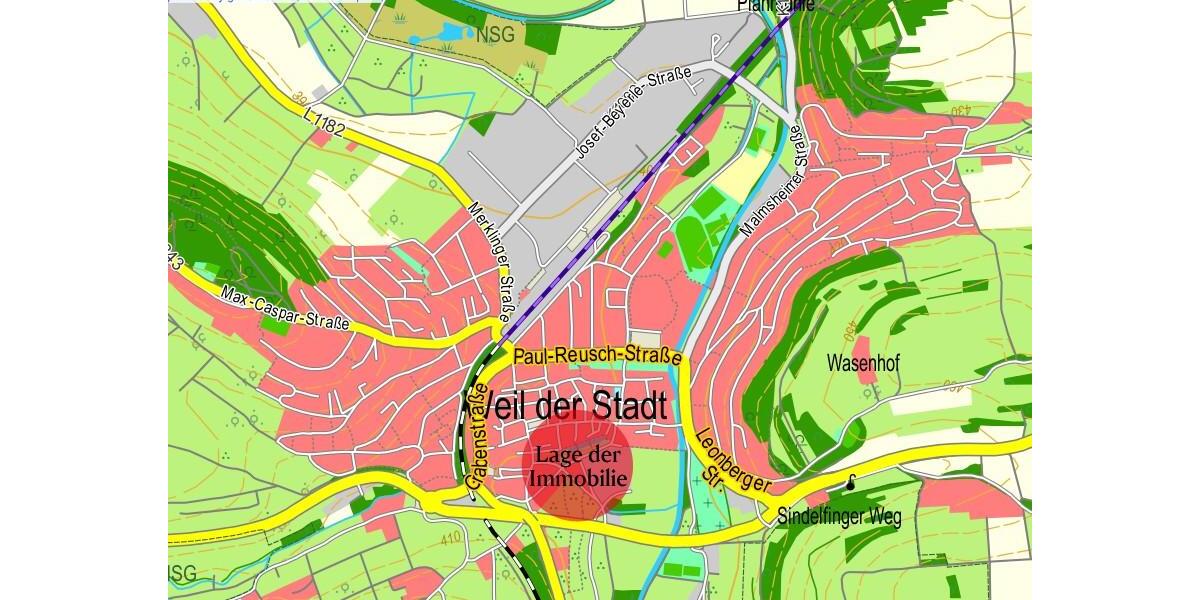 Etagenwohnung Weil der Stadt - 1 Zimmer, 21 m&sup2;, 700&euro; | Angebot:25173259