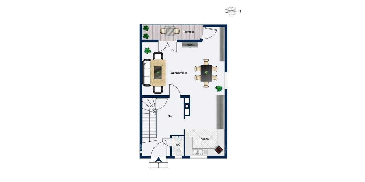 Reihenendhaus Stuttgart Bergheim - 5 Zimmer, 126 m&sup2;, 578.000&euro; | Angebot:25690123