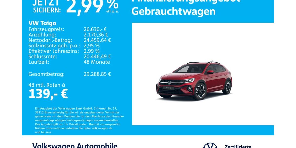 VW Taigo 15.918 km 26.430 &euro; Stuttgart-Feuerbach 70469