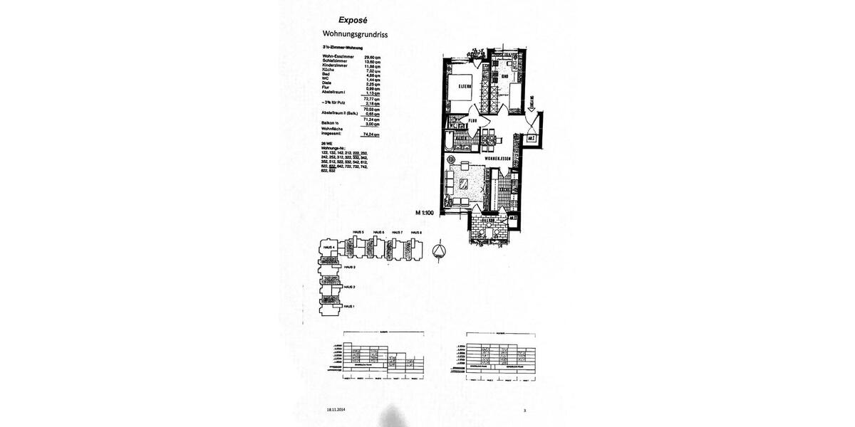 Etagenwohnung Böblingen Dagersheim - 3.5 Zimmer, 74 m&sup2;, 349.000&euro; | Angebot:26086685