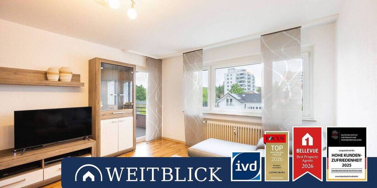 Etagenwohnung Remseck am Neckar Neckarrems - 2 Zimmer, 56 m&sup2;, 189.000&euro; | Angebot:26741832