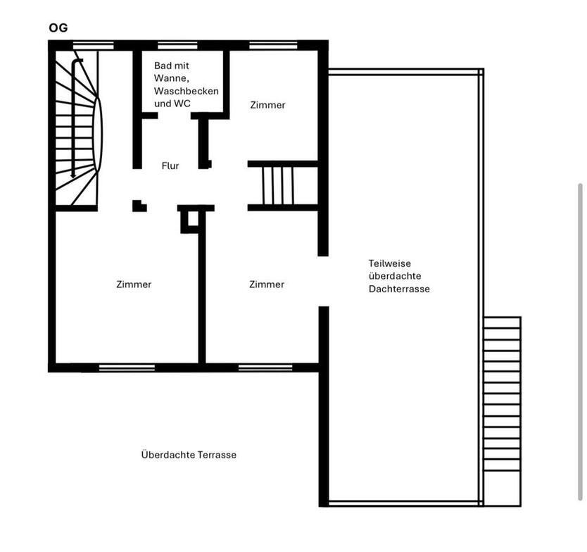 Ohne Makler! Gepflegte DHH mit ELW, großem Hobbyr. + Einzelgarage zimmer