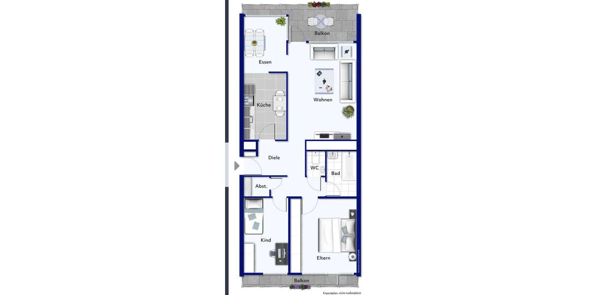 Etagenwohnung Stuttgart Birkach - 3 Zimmer, 81 m&sup2;, 177.000&euro; | Angebot:25104726