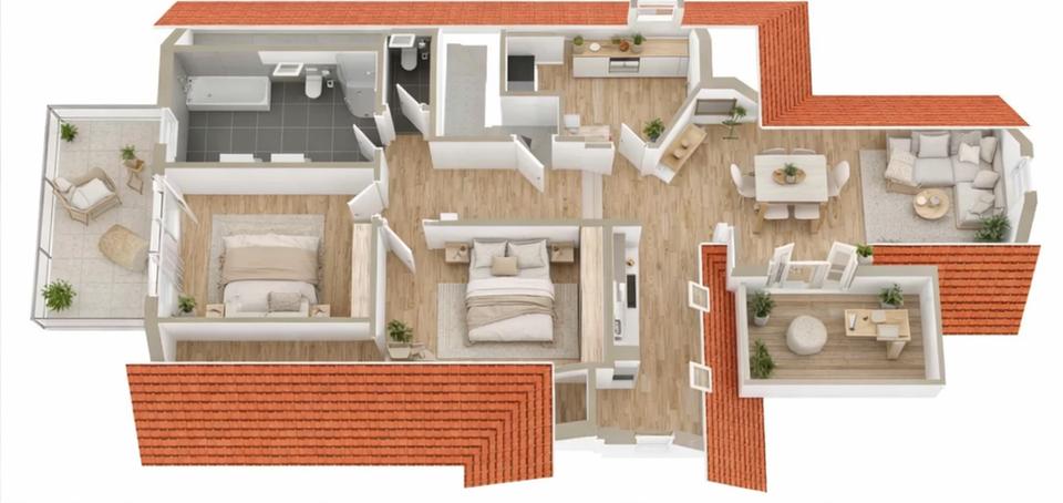 Maisonettenwohnung Waiblingen - 5 Zimmer, 125 m&sup2;, 1.650&euro; | Angebot:26110173