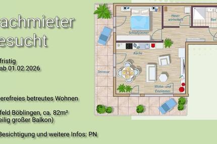 Wohnung betreutes Wohnen Böblingen Flugfeld 2 zimmer