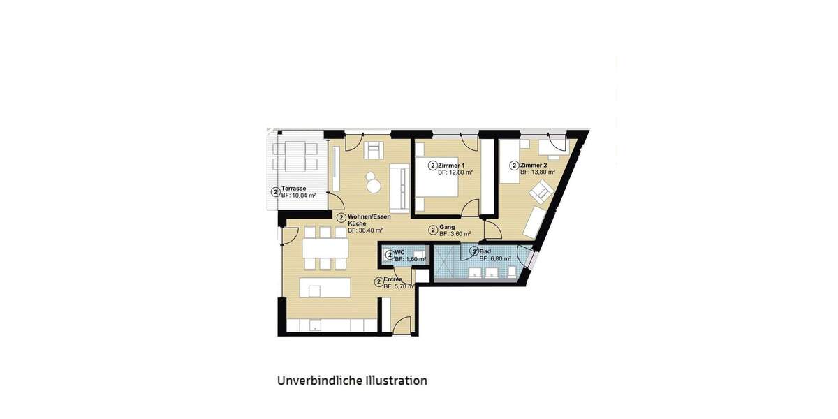 Etagenwohnung Hildrizhausen - 3 Zimmer, 85 m&sup2;, 498.800&euro; | Angebot:24098021