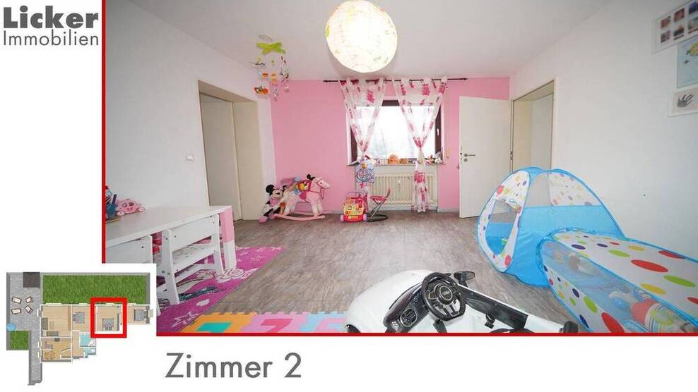 * Gartengeschoss-Whg. mit 130m² Terrassen- und Gartenfläche.