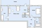 Terrassenwohnung Sindelfingen Maichingen - 3 Zimmer, 73 m&sup2;, 1.300&euro; | Angebot:26765137