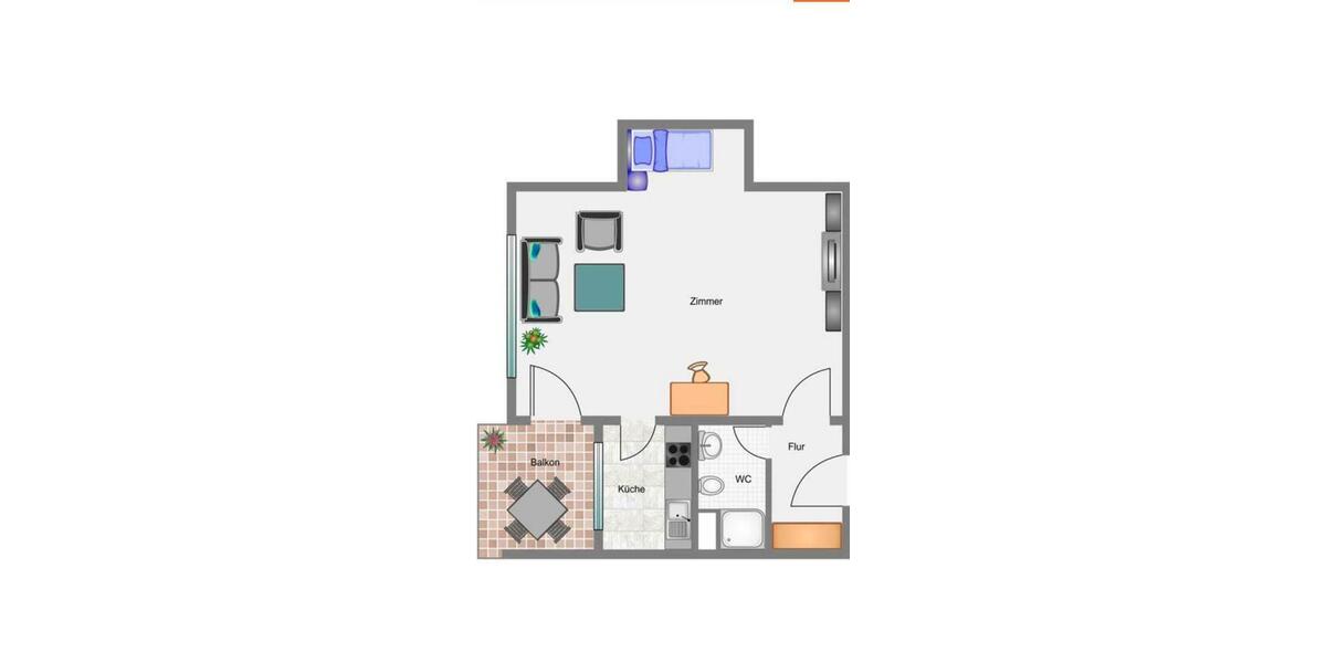 Etagenwohnung Steinheim an der Murr - 1 Zimmer, 37 m&sup2;, 480&euro; | Angebot:26383086