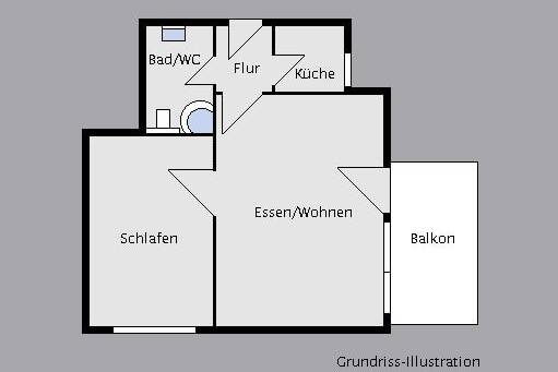 Etagenwohnung Stuttgart West - 2 Zimmer, 44 m&sup2;, 274.500&euro; | Angebot:26388362