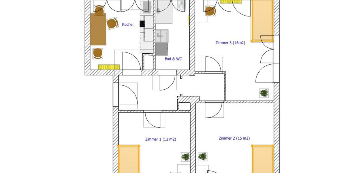 Etagenwohnung Kornwestheim - 1 Zimmer, 14 m&sup2;, 585&euro; | Angebot:25576433