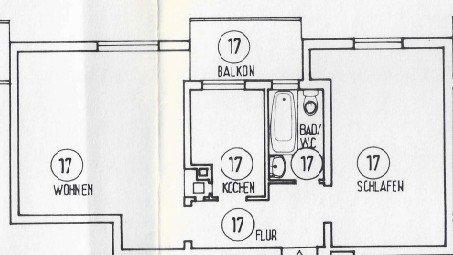 Etagenwohnung Böblingen Dagersheim - 2 Zimmer, 51 m&sup2;, 960&euro; | Angebot:26496505