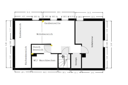 Helle 2-Zimmer Wohnung; Erstbezug nach Kernsanierung 1 zimmer
