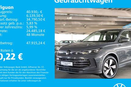 VW Tiguan 1.505 km 39.930 &euro; Stuttgart-Wangen 70188