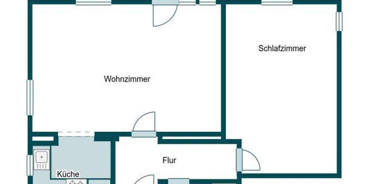 Gepflegte 2-Zimmer-Wohnung mit Terrasse, Gartenanteil und TG-Stellplatz in Kornwestheim 2 zimmer
