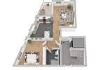 Etagenwohnung Stuttgart Degerloch - 2 Zimmer, 63 m&sup2;, 559.000&euro; | Angebot:25700467
