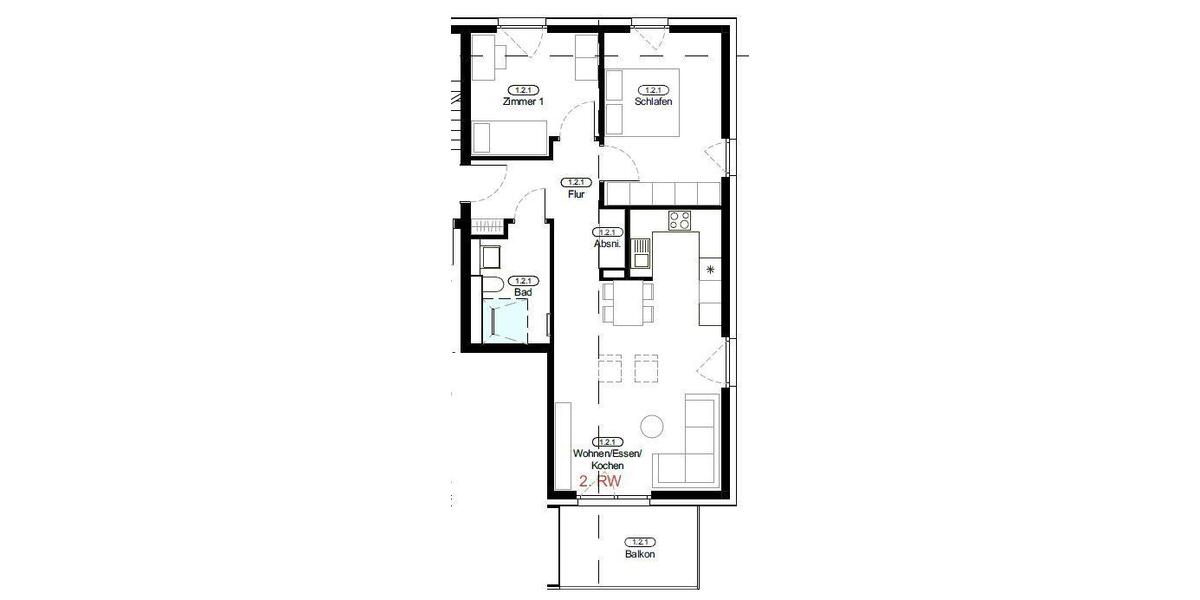 Etagenwohnung Remseck am Neckar - 3 Zimmer, 75 m&sup2;, 1.475&euro; | Angebot:26727643