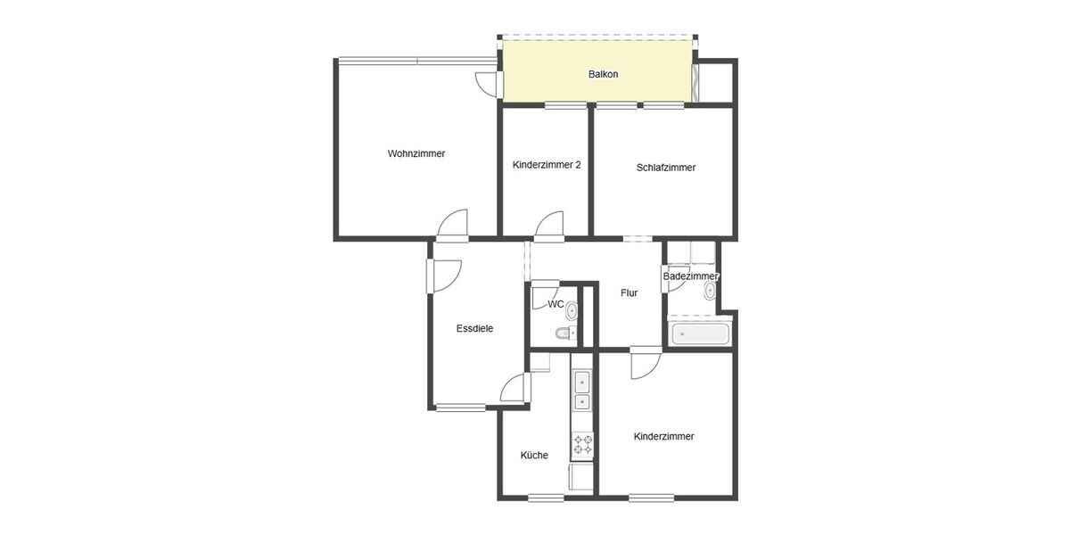Etagenwohnung Waiblingen Beinstein - 4 Zimmer, 94 m&sup2;, 270.000&euro; | Angebot:26106871