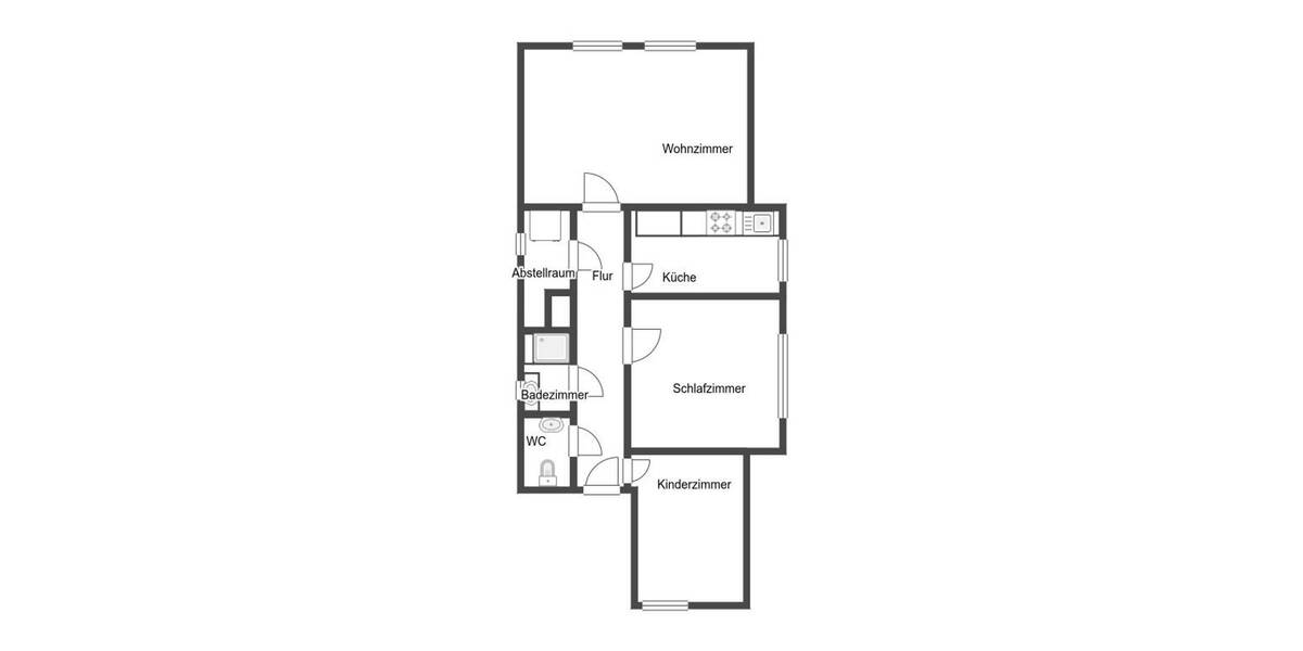 Etagenwohnung Kleinsachsenheim Kleinsachsenheim - 3 Zimmer, 55 m&sup2;, 225.000&euro; | Angebot:26808239