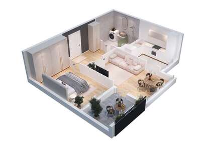 Wohnung zum Kaufen in Fellbach 215.000 € 61 m² 2 zimmer