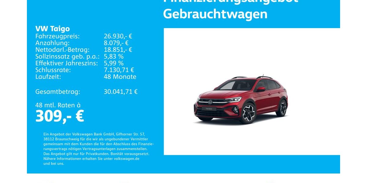 VW Taigo 15.918 km 26.930 &euro; Stuttgart-Feuerbach 70469