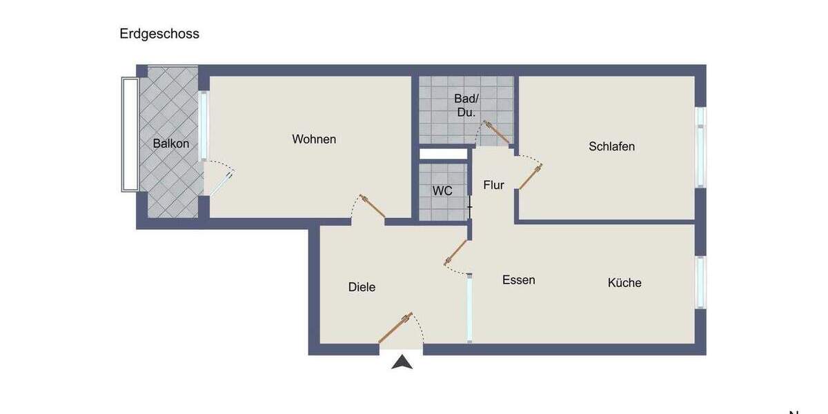 Sonniges Wohnen am Ortsrand 2 zimmer