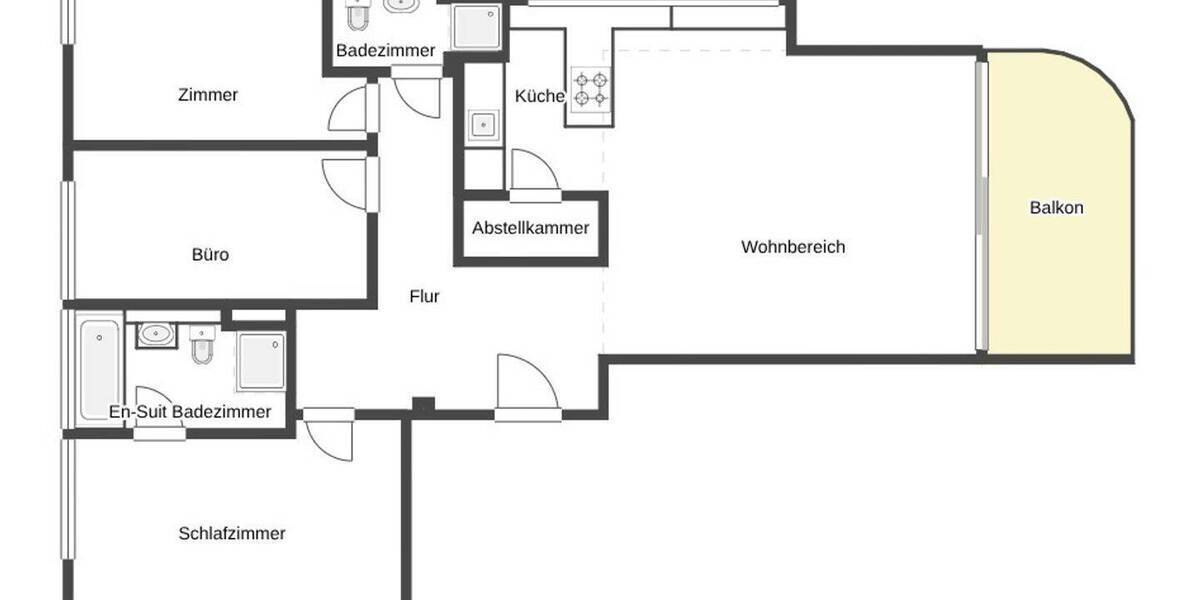 Etagenwohnung Asperg - 4 Zimmer, 90 m&sup2;, 490.000&euro; | Angebot:26502291
