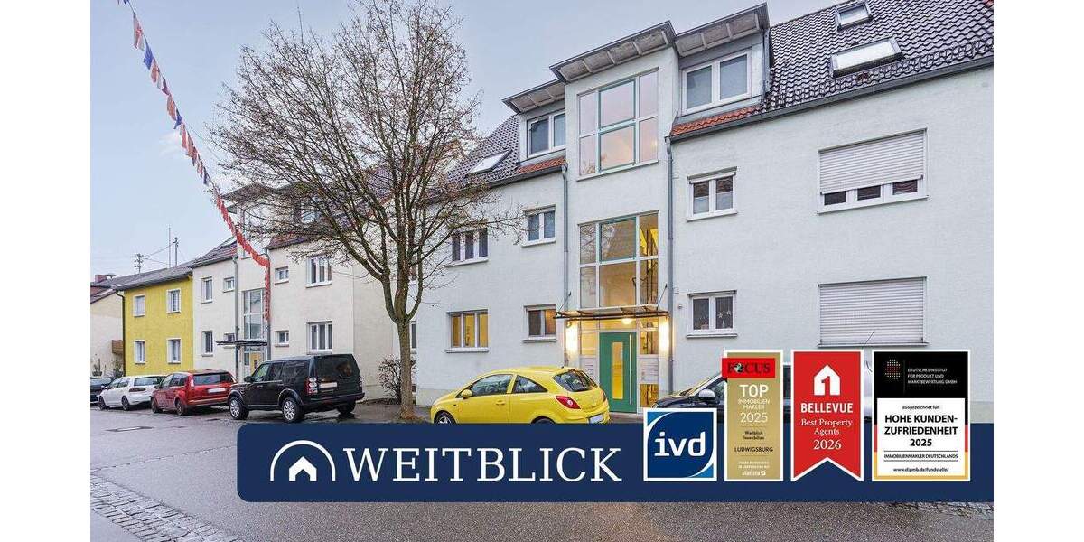 Etagenwohnung Ludwigsburg Neckarweihingen - 3 Zimmer, 73 m&sup2;, 275.000&euro; | Angebot:24910925